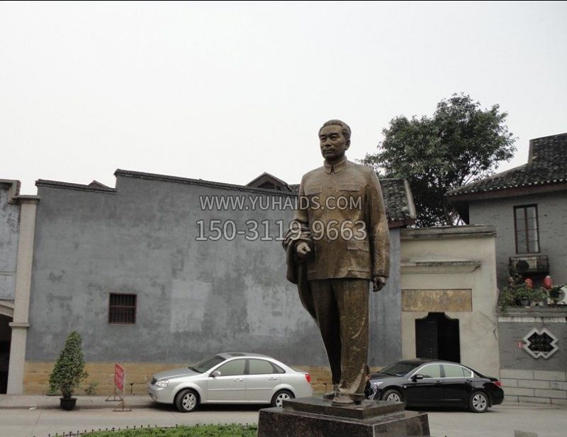 周恩來廣場偉人銅雕雕塑