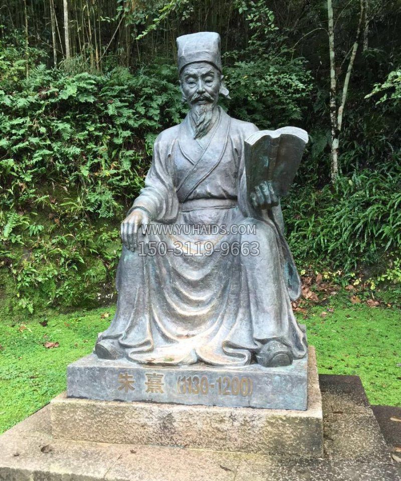 朱熹古代名人銅雕_1雕塑