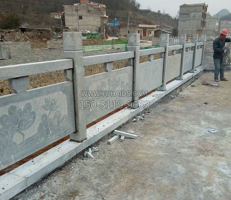 園林仿古石欄板景觀石雕 (5)雕塑