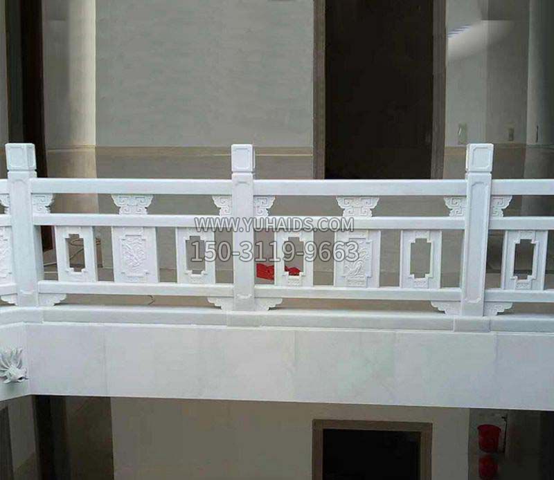 園林漢白玉石欄板景觀石雕雕塑