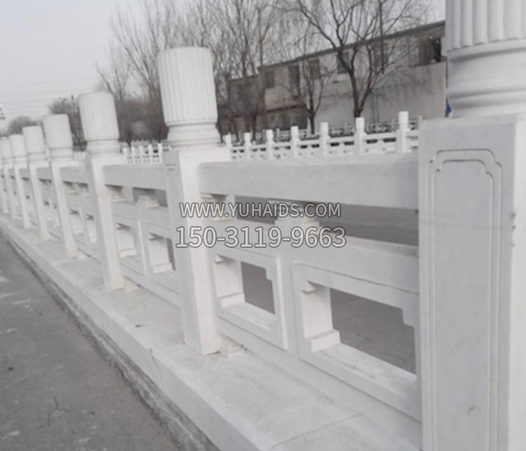 園林漢白玉石欄板景觀石雕 雕塑