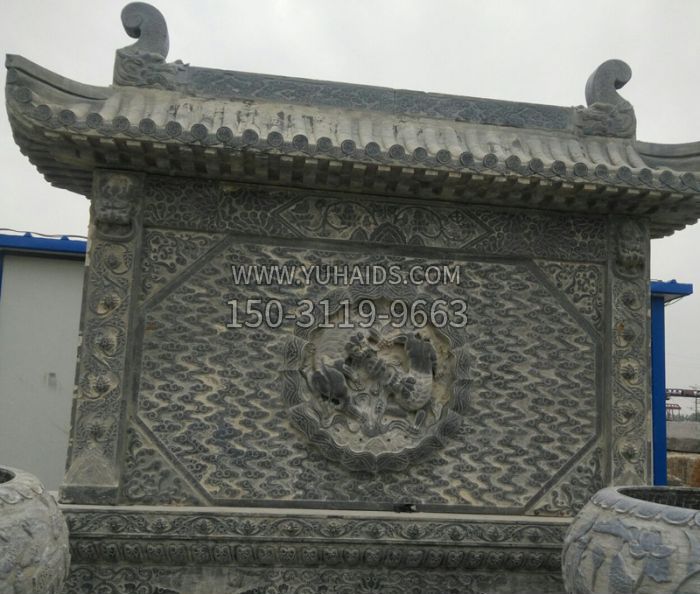 園林景觀仿古石雕影壁雕塑