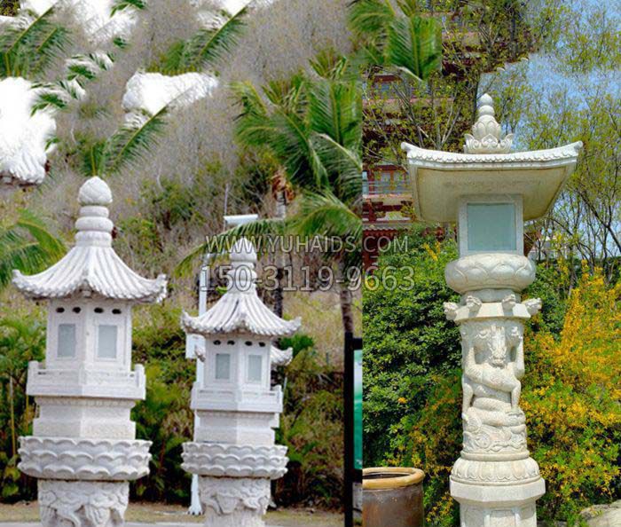 園林景觀漢白玉石塔雕塑
