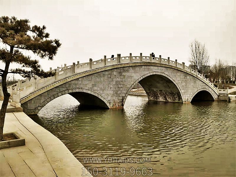 公園景觀石橋大理石欄桿雕塑