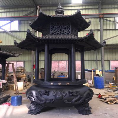 寺院佛教戶(hù)外擺放鑄鐵化寶焚經(jīng)香爐
