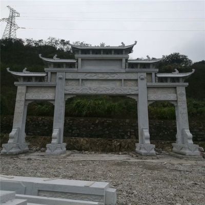 廣場園林鄉(xiāng)村古建大型石雕石牌坊