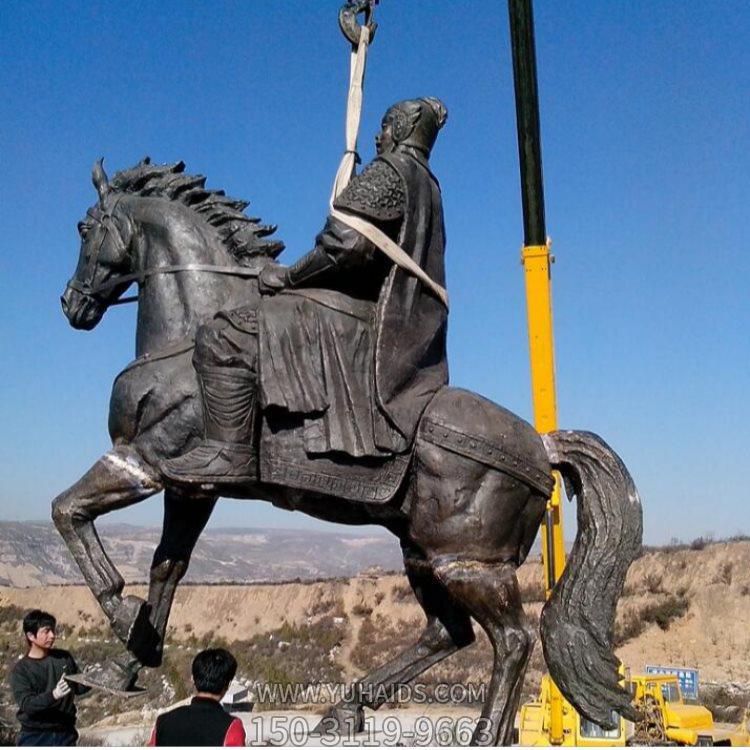 城市街道廣場大型將軍騎馬的人物景觀雕塑