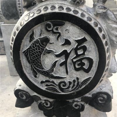 青石石雕園林景觀庭院門(mén)口抱鼓石