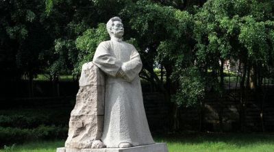 公園廣場大理石石雕近代名人魯迅雕塑