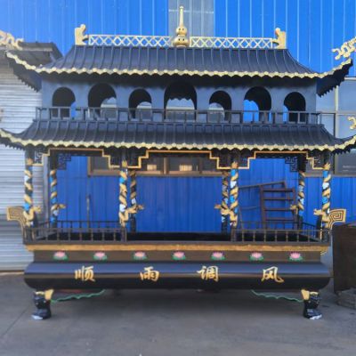 大型寺廟銅雕香爐雕塑