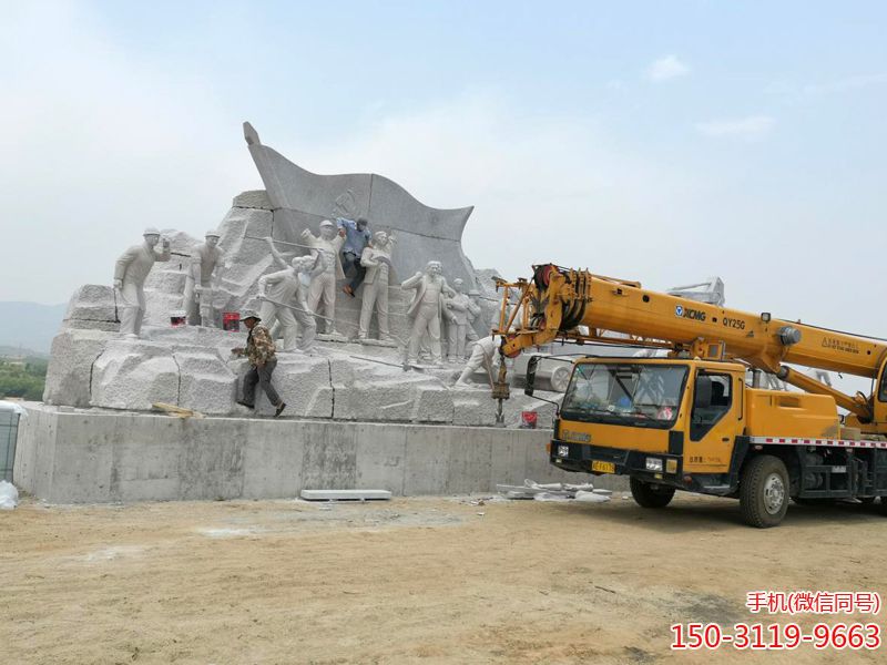 奮戰(zhàn)抗大路 施工中